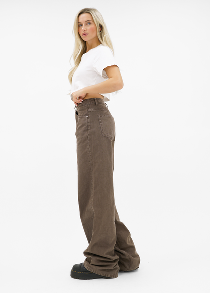 Baggy jeans washed brown (tall)