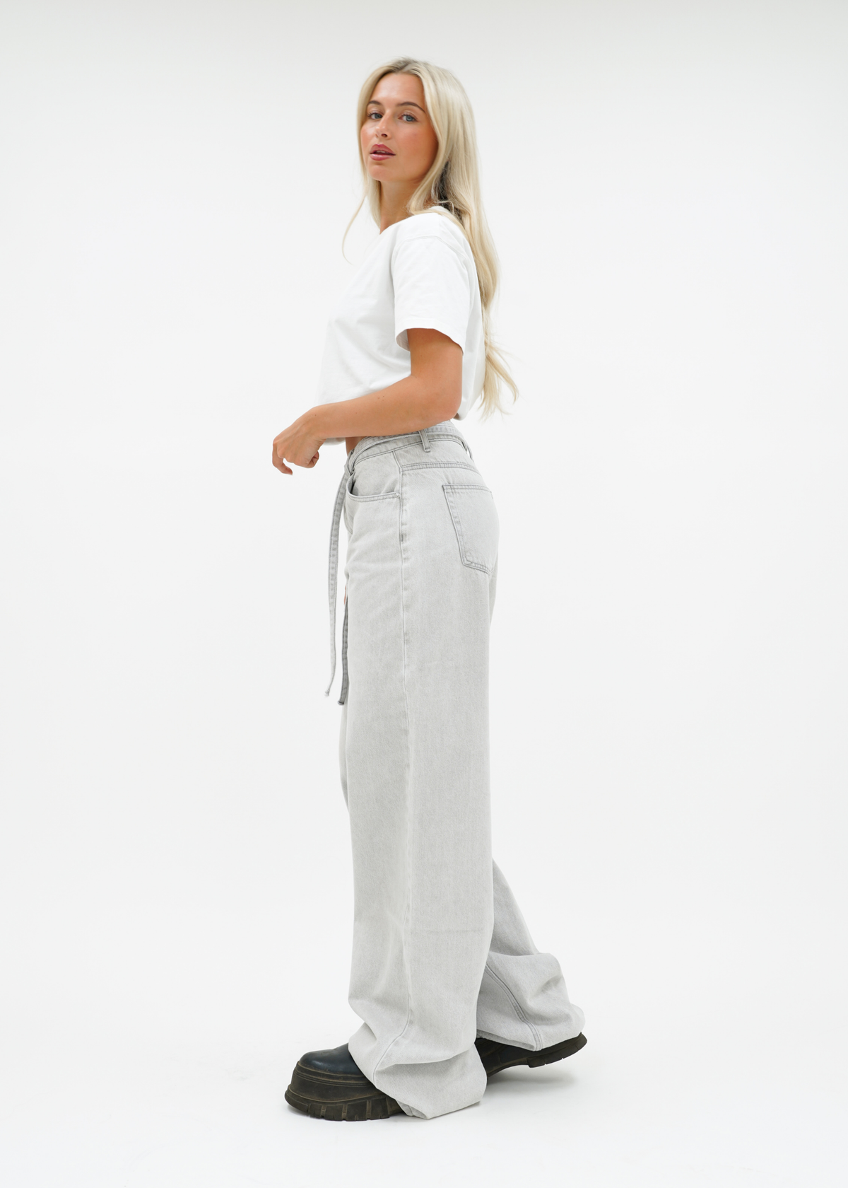 Baggy jeans light washed grey (tall)