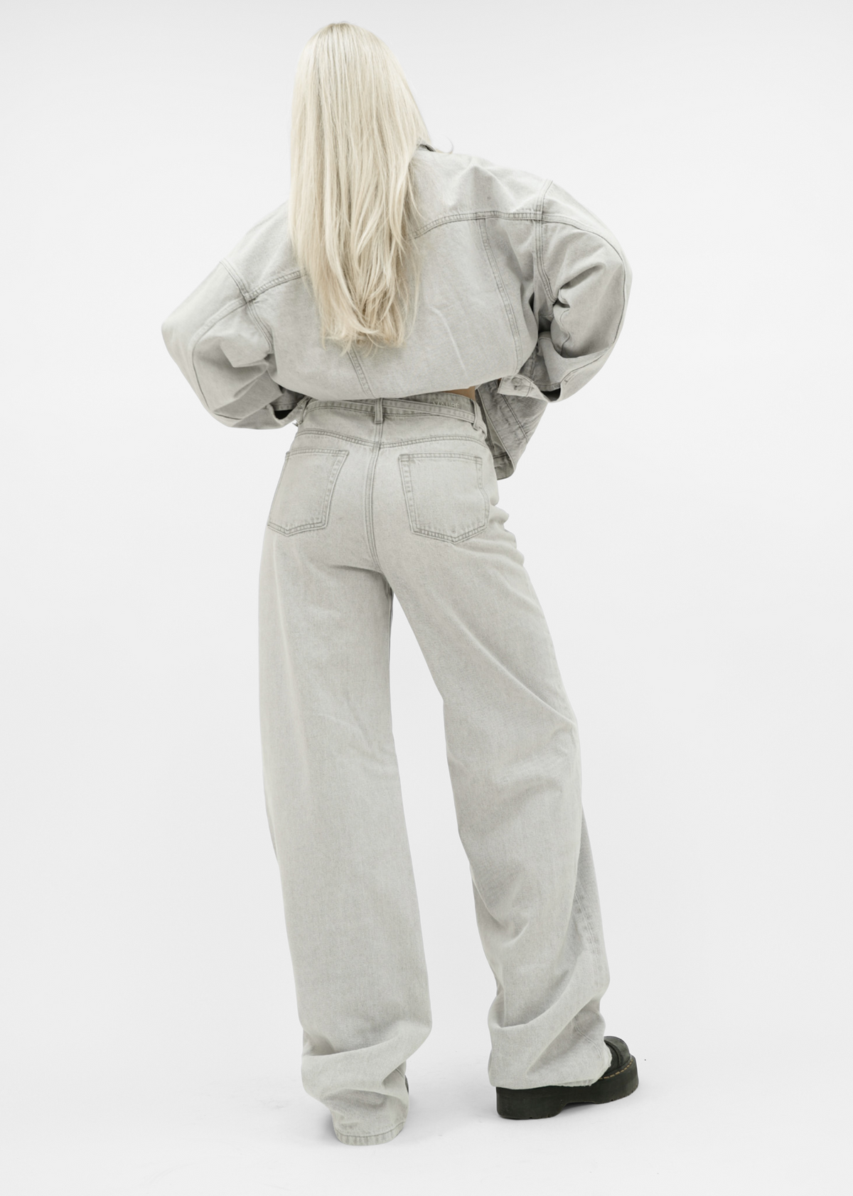 Baggy jeans light washed grey (tall)