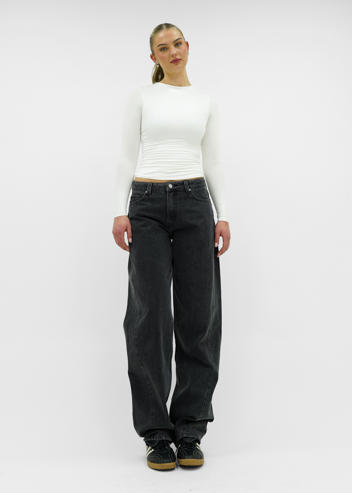 Balloon jeans dark grey (tall)
