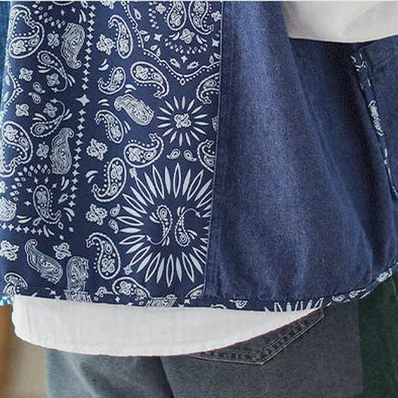 Buddha Stones Spring Fall Vintage Boho Button-Up Floral Tank Top Women's Vest With Pocket
