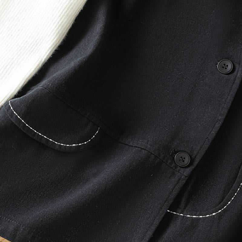 Buddha Stones Summer Casual Minimalist V-Neck Button-Up Solid Tank Top Women's Vest With Pocket