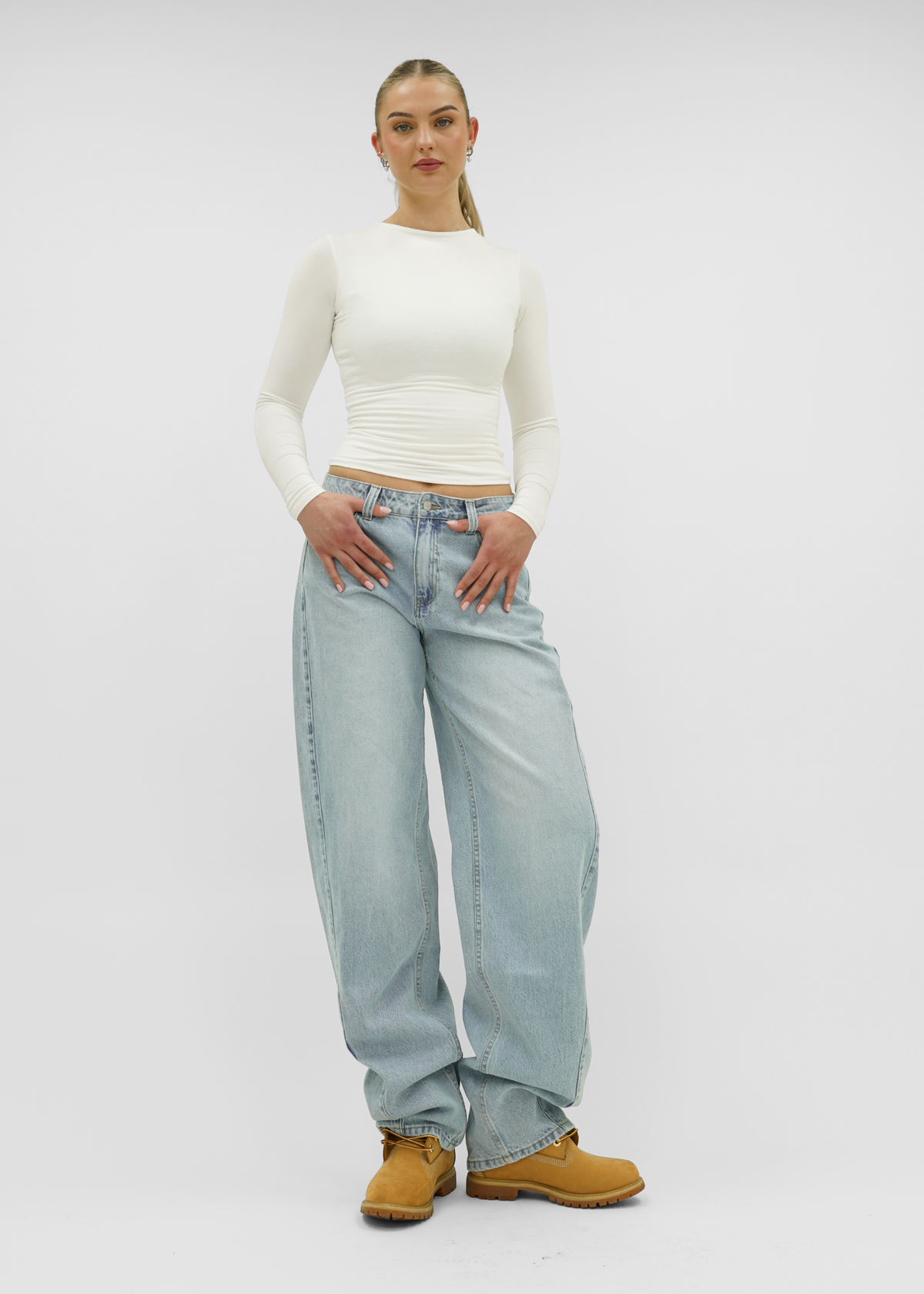 Balloon jeans light blue (tall)