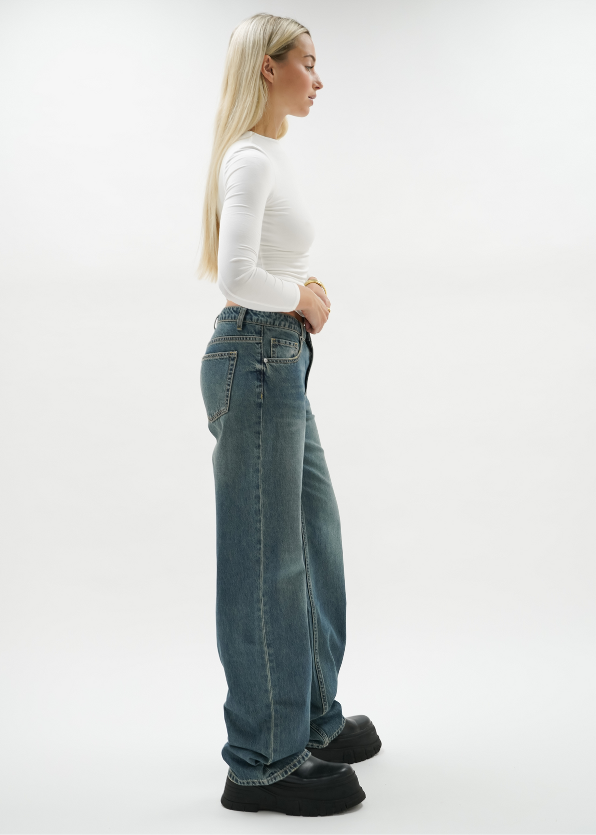 Low waist jeans vintage blue (tall)