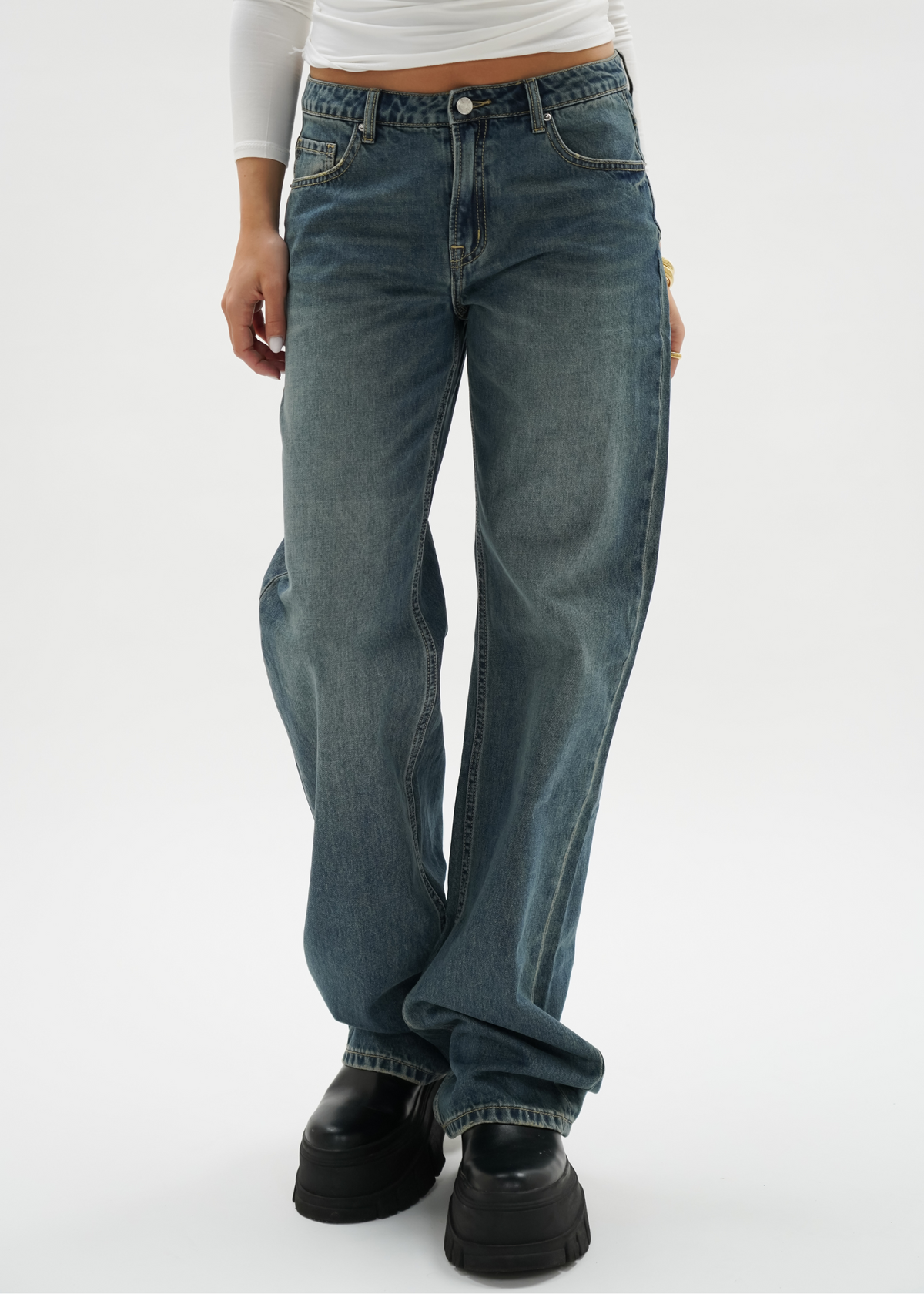 Low waist jeans vintage blue (tall)