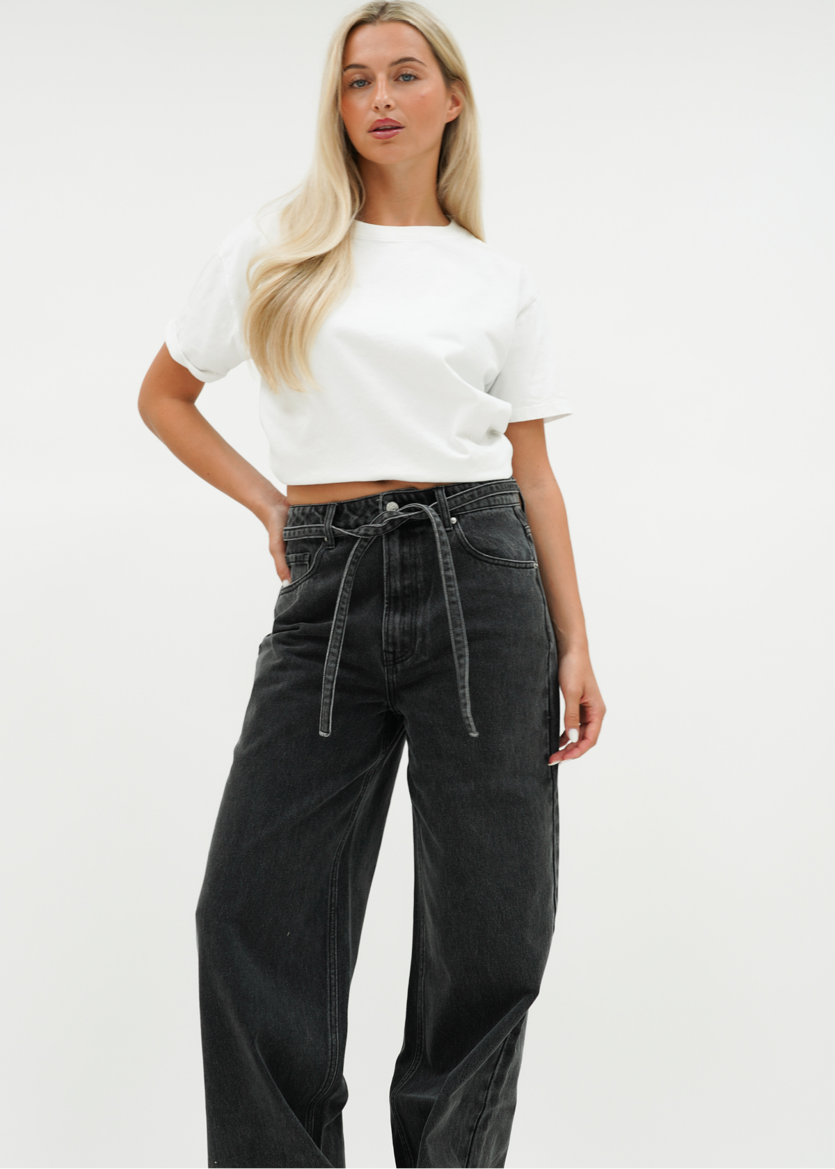 Baggy jeans dark washed grey (tall)